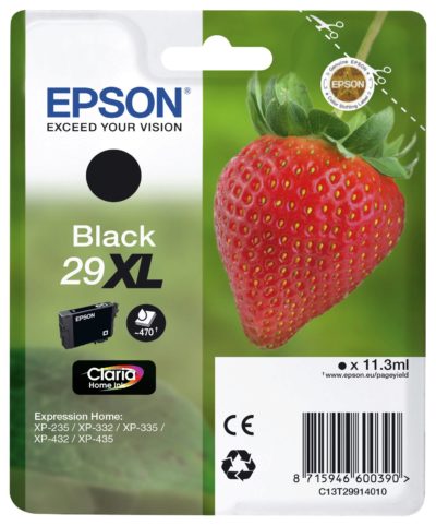 Epson Claria 29XL Black Ink Cartridge (C13T29914010)